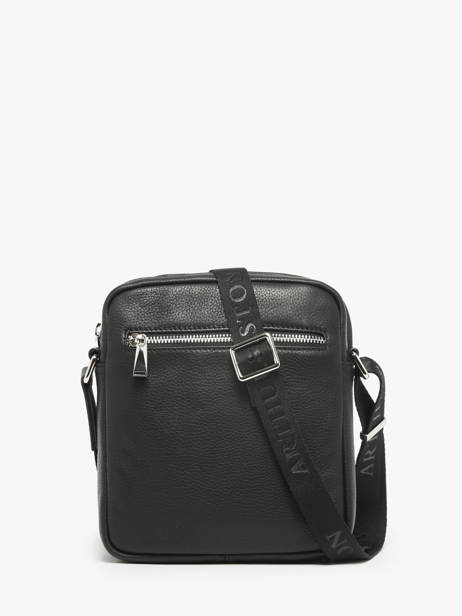 Cross Body Tas José Leder Arthur & aston Zwart thomas 2 ander zicht 4